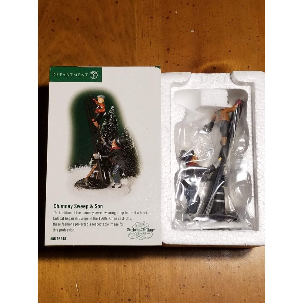 "Chimney Sweep & Son" #58548 Dicken's Village Series -Retired-